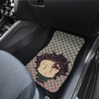Demon Slayer Anime Car Floor Mats - Cute Chibi Tanjiro Big Head Cloak Pattern Car Mats