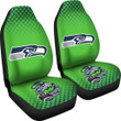 American Football Team Car Seat Covers - Seattle Seahawks Muscle Bird 12 Green Seat Covers