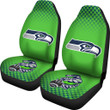 American Football Team Car Seat Covers - Seattle Seahawks Muscle Bird 12 Green Seat Covers