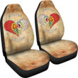 Valentine Car Seat Covers - Horror Two Half Hearts Combine Together Seat Covers
