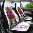 Squid Game Movie Car Seat Covers Cool Round Squid Worker Sitting On The Chair Watching Seat Covers