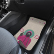 Squid Game Movie Car Floor Mats Squid Worker Hand Sign Cute Chibi Making Contact Card Car Mats