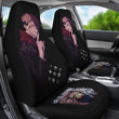 Jujutsu Kaisen Anime Car Seat Covers - Sukuna Yuji Combine Black Fire Evil Smiling Seat Covers
