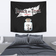 Attack On Titan Anime Tapestry - Funny Chibi Cleaning Levi In Jar Bottle Trap Tapestry Home Decor