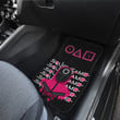 Squid Game Movie Car Floor Mats Round Squid Worker Pink Uniform On Mission Car Mats