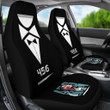 Squid Game Movie Car Seat Covers Player 456 Artwork Winner White Suit Minimal Seat Covers