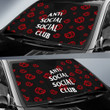 Naruto Anime Car Sunshade | Akatsuki Anti Social Social Club Red Light Cloud Sun Shade NA101502