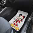 Christmas Car Floor Mats - Merry Xmas Mickey Mouse Wearing Santa Clothes Car Mats NT101412