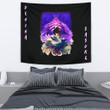 Naruto Anime Tapestry - Uchiha Sasuke Shraingan Power Purple Susano Tapestry Home Decor