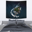 Attack On Titan Anime Tapestry - Levi Fighting Wind Blade Metal Wings Of Freedom  Tapestry Home Decor
