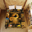 In A World Full Of Princesses Be A Witch Halloween Quilt Blanket