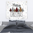 Christmas Tapestry | Merry Xmas Fabric Pattern Pine Tree Tapestry Home Decor