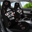 Naruto Anime Car Seat Covers - Akatsuki Anti Social Social Club Itachi Eyes Seat Covers NA101501