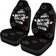 Naruto Anime Car Seat Covers - Akatsuki Anti Social Social Club Itachi Eyes Seat Covers NA101501