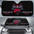 Squid Game Movie Car Sunshade Triangle Squid Worker Red Uniform On Mission Sun Shade
