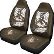 Attack On Titan Anime Car Seat Covers - Eren Fighting And Evil Eren Titan Smiling Seat Covers
