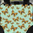 Yellow Butterfly Print Pet Car Seat Cover