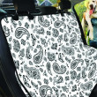 White Bandana Pet Car Seat Cover