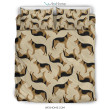 German Shepherd Pattern Print Duvet Cover Bedding Set