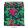 Halloween Zombie Pattern Print Duvet Cover Bedding Set