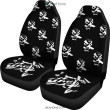 Demon Slayer Anime Car Seat Covers | DS Sakonji Urokodaki Mask Silhouette Seat Covers