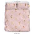 Gymnastics Pattern Print Duvet Cover Bedding Set