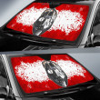 Horror Movie Car Sunshade | Freddy Glove Grab Jason Mask Bloody Sun Shade