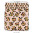 Snail Print Pattern Duvet Cover Bedding Set