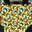 Yellow Butterfly Pattern Print Pet Car Seat Cover