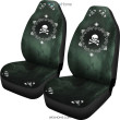 Skullistic Green Mandala Skulls Car Seat Covers