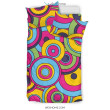 Psychedelic Colorful Print Pattern Duvet Cover Bedding Set