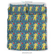 Pattern Print Firefighter Duvet Cover Bedding Set