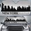 New York City Skyline Custom Designed on Car Sunshade