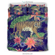 Bohemian Tiger Pattern Print Duvet Cover Bedding Set