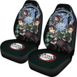 Tanjiro Kamado Demon Slayer Car Seat Covers Anime Car Accessories Custom For Fans NA030902