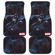 Black Spider Man Car Floor Mats Movie Car Accessories Custom For Fans NT052402