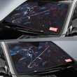 Black Spider Man Car Sun Shade Movie Car Accessories Custom For Fans NT052402