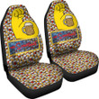 Homer The Simpsons Car Seat Covers Cartoon Car Accessories Custom For Fans NT053008