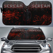 Ghostface Scream Car Sun Shade Horror Movie Car Accessories Custom For Fans AA22081503