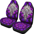 Elephant Artwork Car Seat Covers Mandala Car Accessories Custom For Fans AA22081101