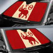 Delta Sigma Theta Car Sun Shade Sorority Car Accessories Custom For Fans AT22080902