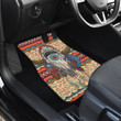 Abstract Buffalo Car Floor Mats Native American Car Accessories Custom For Fans AT22081806