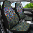 Abstract Owl Car Seat Covers Native American Car Accessories Custom For Fans AT22081805
