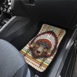 Abstract Lion Car Floor Mats Native American Car Accessories Custom For Fans AT22081803