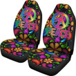 Peace Symbol Car Seat Covers Hippie Art Car Accessories Custom For Fans AT22082903