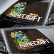 Mine Craft Car Sun Shade Game Car Accessories Custom For Fans AT22083003