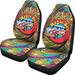 Magic Bus Car Seat Covers Hippie Art Car Accessories Custom For Fans AT22082901