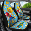 Super Mario Car Seat Covers Game Car Accessories Custom For Fans AA22083002