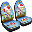 Super Mario Car Seat Covers Game Car Accessories Custom For Fans AA22083001