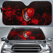 Pennywise IT Car Sun Shade Horror Movie Car Accessories Custom For Fans AA22082401